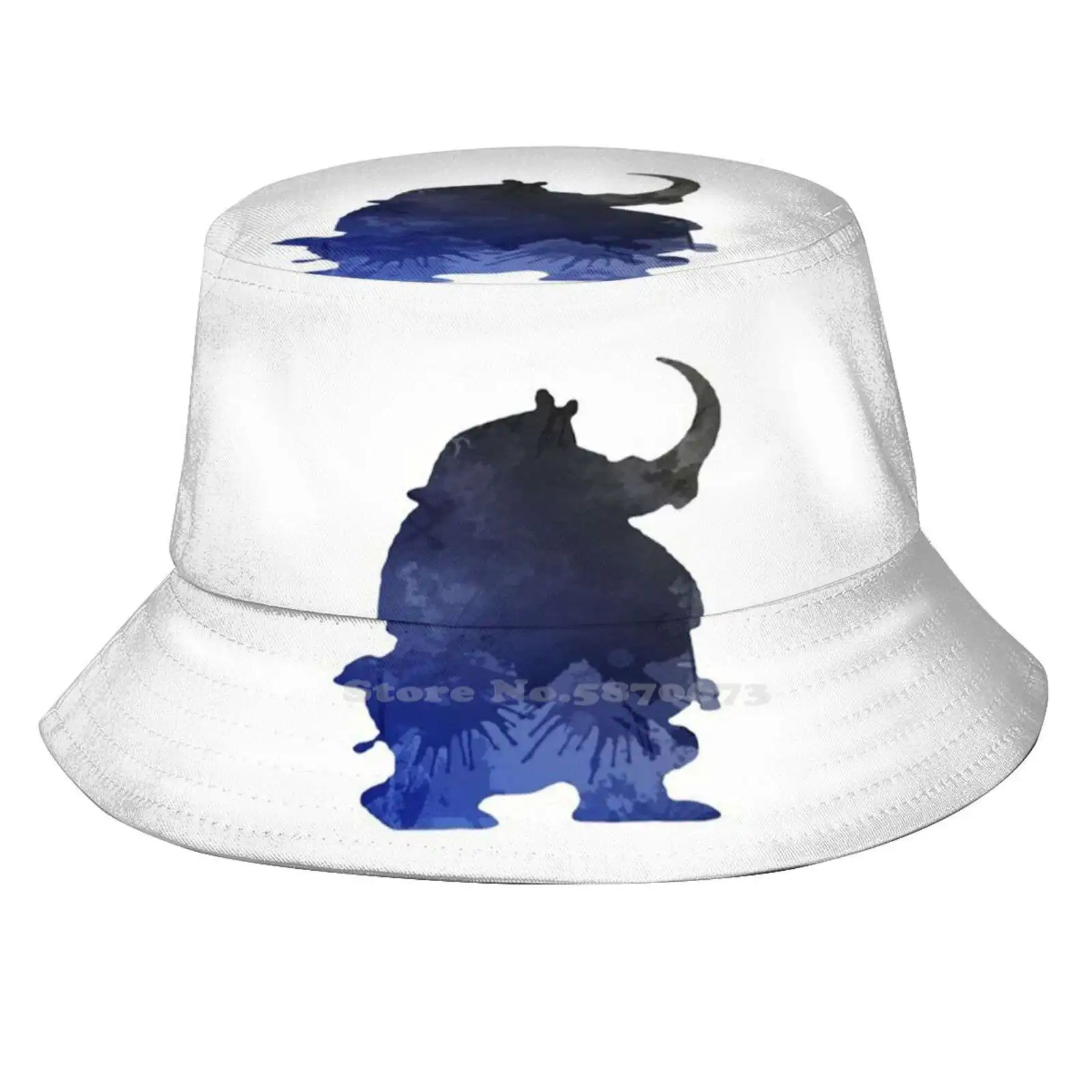 Rhino Ispirato Silhouette Coreano Signore Cappello Da Sole All'Aperto Cappello Da Pescatore Ufficiale Mchorn Rhino Ispirato Silhouette Zootropis