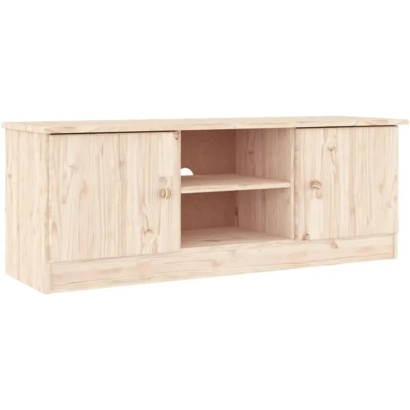 

vidaXL ALTA Range TV Cabinet/Tv Stand/Media Cabinet with Ample Storage Space, Made of Durable Solid Pine Wood