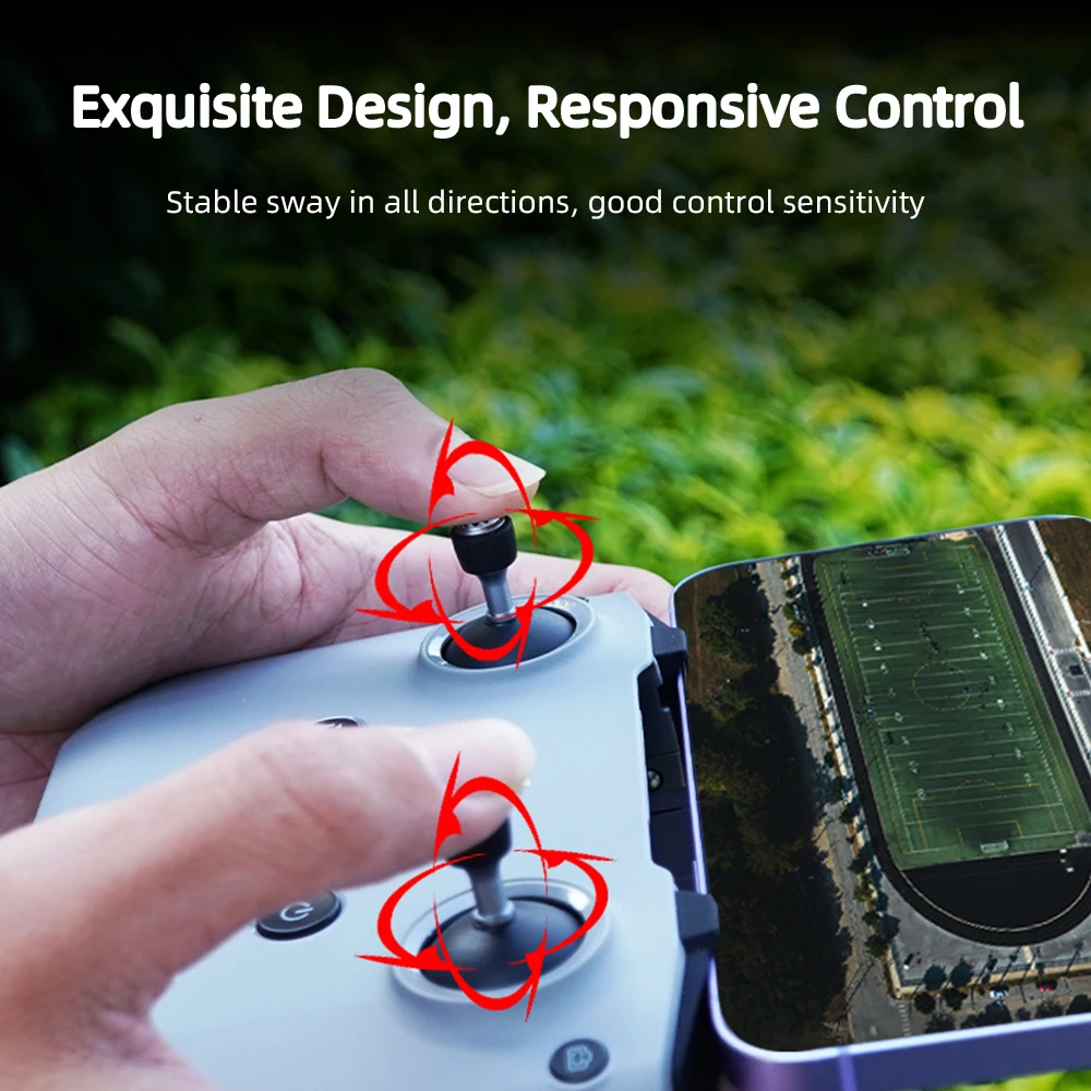 Joystick en alliage d'aluminium pour DJI Mavic 3, installé sur la télécommande, avec une prise en main confortable