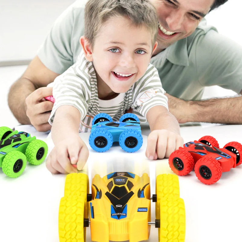 

Kids Toy Car Fun Double-Side Vehicle Inertia Safety Crashworthiness and Fall Resistance Shatter-Proof Model for Child