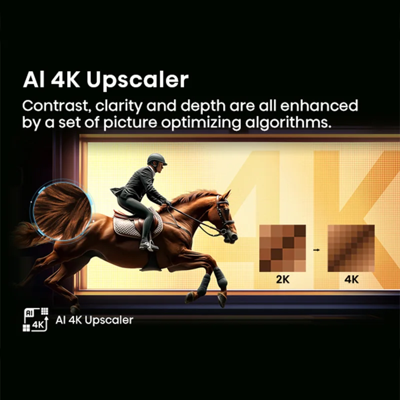 تلفزيون ذكي Hisense A6-55/65/75 بوصة UHD، AI 4K Up...