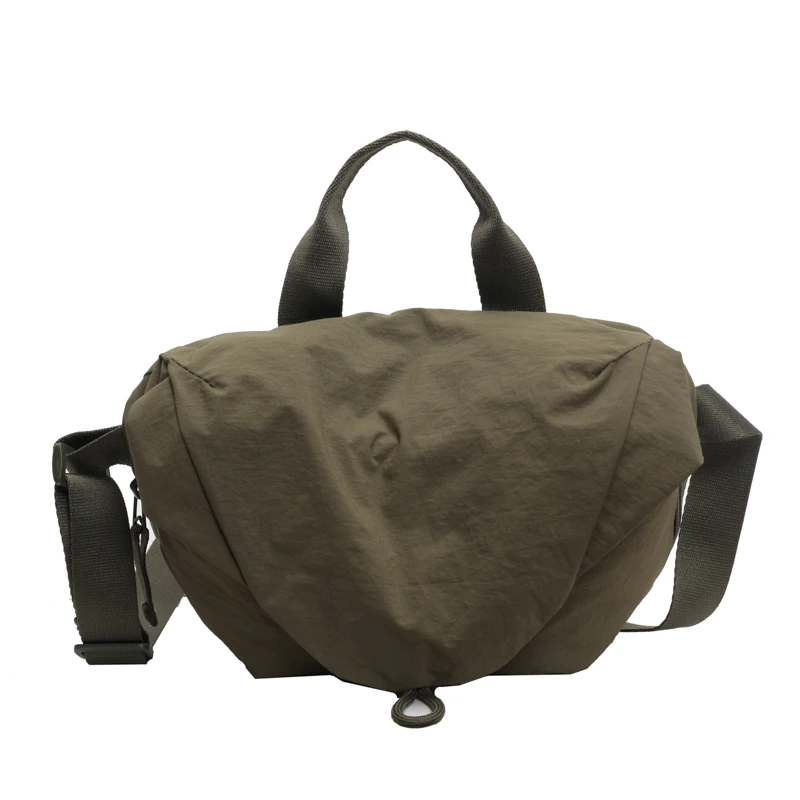 Bolso de nailon de gran capacidad de moda, tendencia, estilo versátil, bolsos de hombro de ocio para mujer, nuevos bolsos de mano con hilo de coser concisos 2024