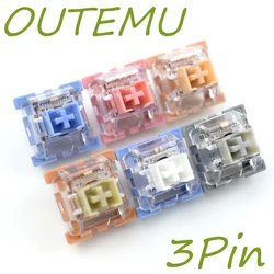 Outemu Switches Lubed Mechanical Keyboard Switch 3Pin Silent Tom Clicky Linear Tactile Milk Jerry Custom Gaming RGB MX Switches