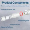48V to 12V POE Splitter Waterproof  Adapter Active DC Adaptive Separator Cable Supply Module Injector for 100M IP Camera 1.2A 3