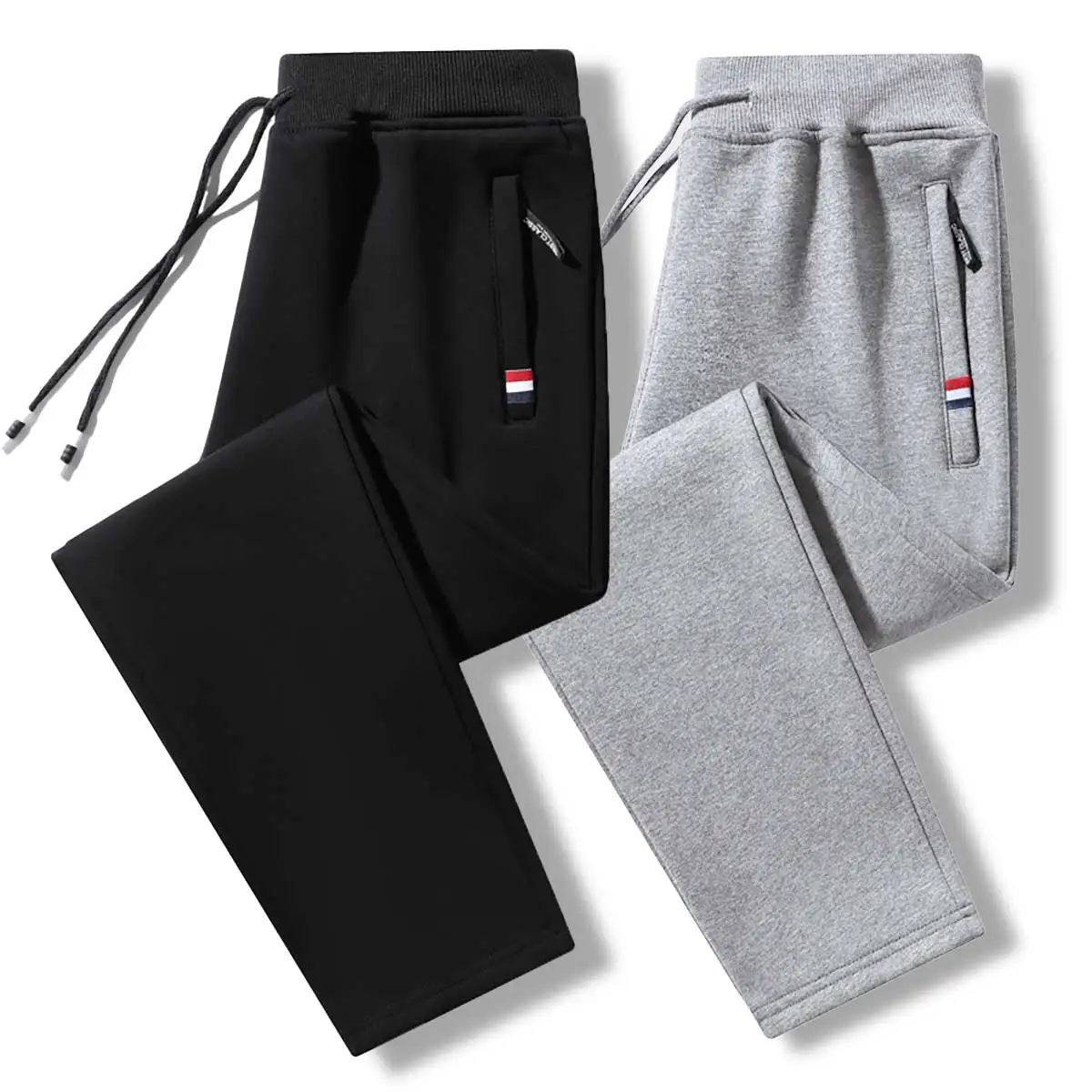 Spring and Autumn Men's Straight Leg Large Loose Casual Sports Pants Versatile and Comfortable Men's Long Pants 2