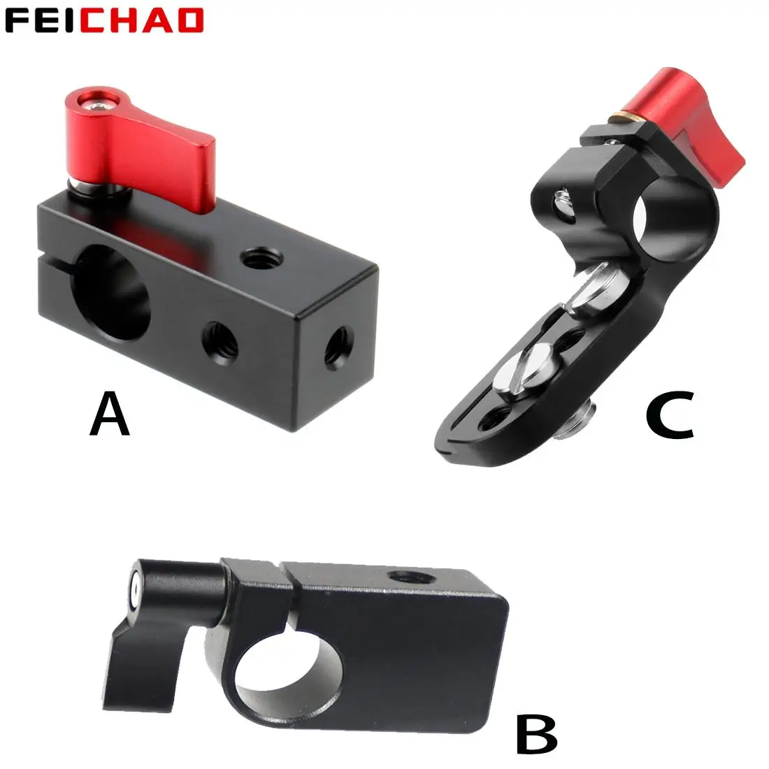Rail rod clamp Single Rod Clamp 15mm Rail Connector Adapter with 1/4