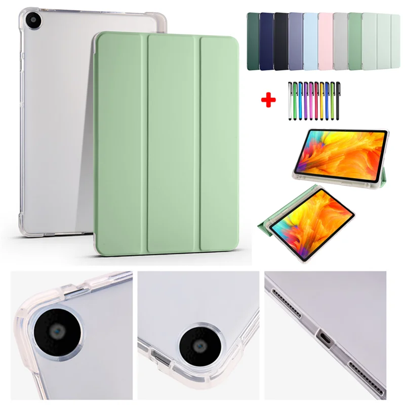 Caqa For Huawei Matepad SE Case 10.4 2022 PU Protective Shell For Matepad SE 10.4 2022 Tablet Cover With Pencil Holder + Pen_voghion.com