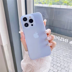 Colorful Ultra Thin Matte Translucent Hard Phone Case - 0.3mm - iPhone 12 Mini (Sierra Blue)