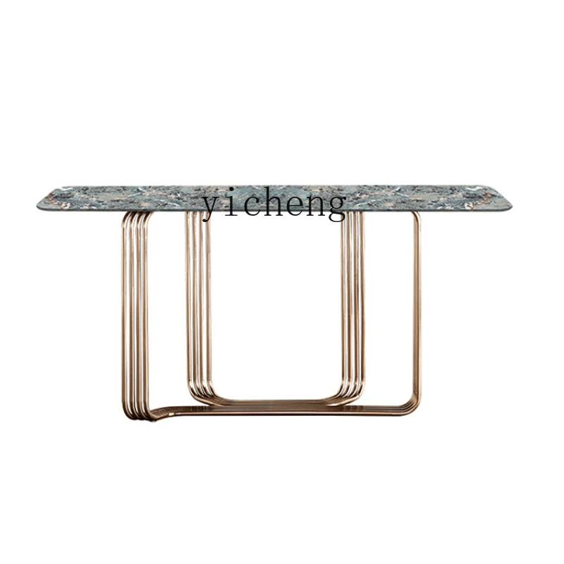 

Yy Light Luxury Stone Plate Hallway Table against the Wall a Long Narrow Table Modern Minimalist Aisle