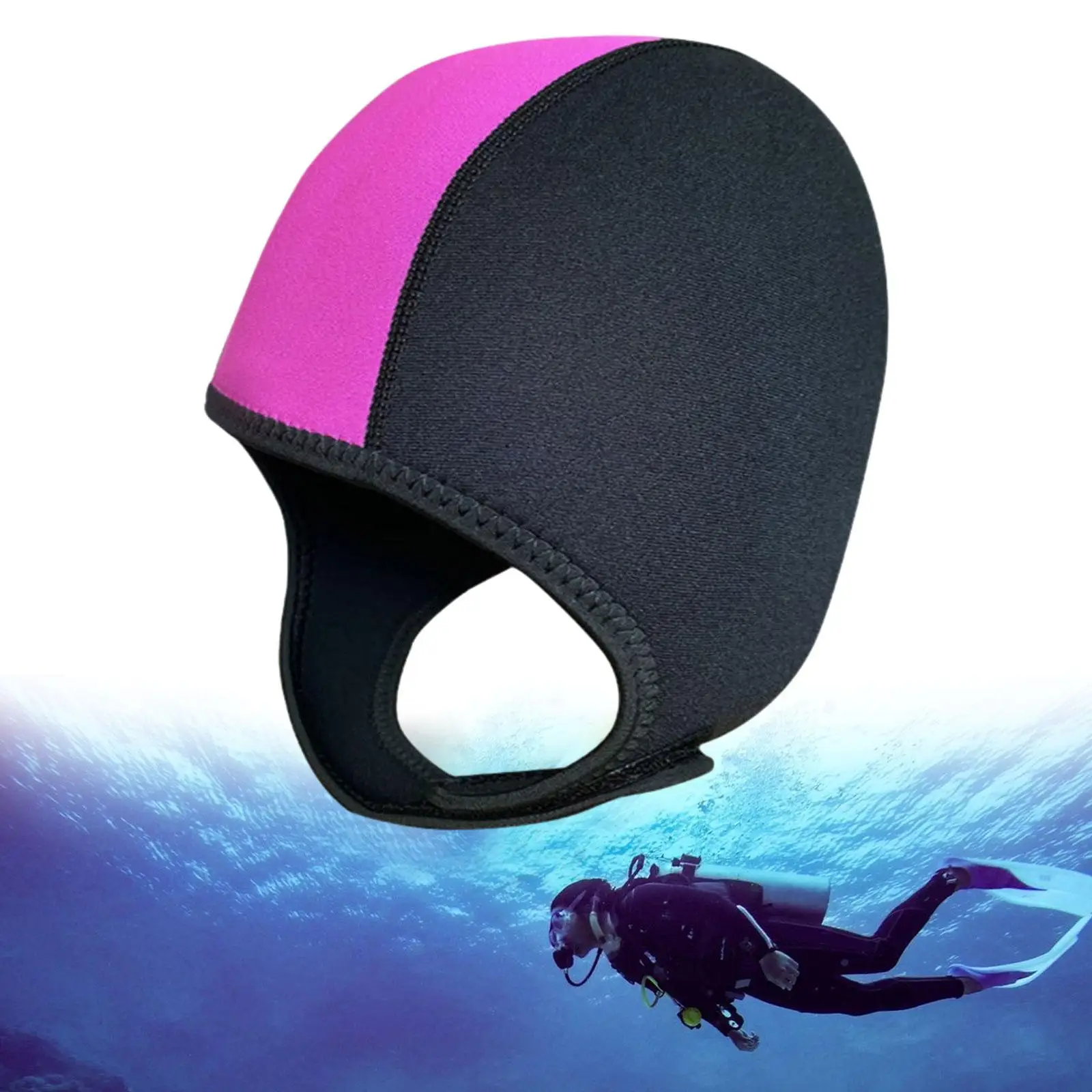 Diving Hood Cap Dive Hood 3mm Neoprene Wetsuit Hood Headgear Swimming Hat Surfing Cap for Sailing Underwater Surfing Kayak