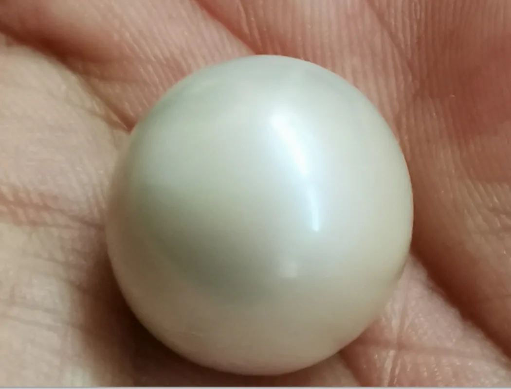 16-17mm Genuine white pinkish Round Loose Pearl Undrilled Women Wedding Party Jewelry Accessories Necklace Earring Ring Pendant