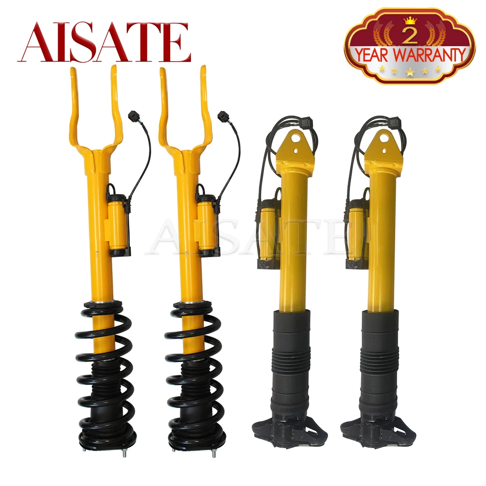 

2x Front Rear Shock Absorber Assembly with EDC For Jeep Grand Cherokee SRT Sport Suspension Spring Strut 68384344AB 68139502AC