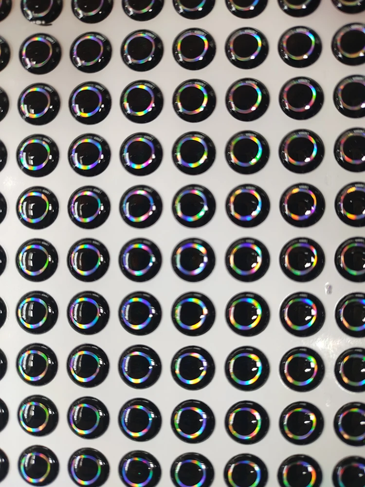 3mm 4mm 5mm 6mm 7mm 8mm Shad-liked 3D4D Soft Holographic Fishing Lure Jighead Eyes Crankbait Crafts Dolls DIY Materials