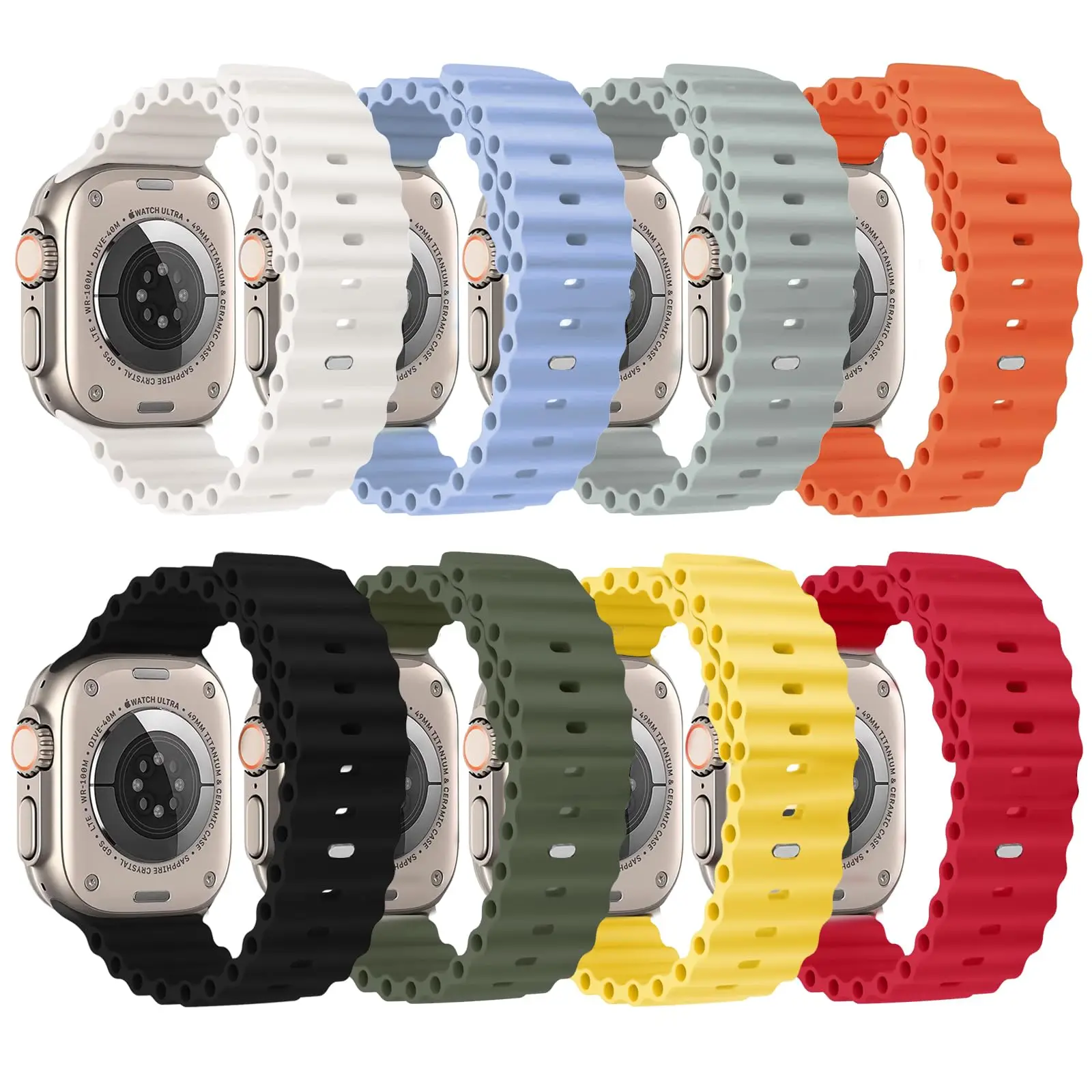 Ocean Silicone Sport Watch Band - Vibrant & Durable Strap