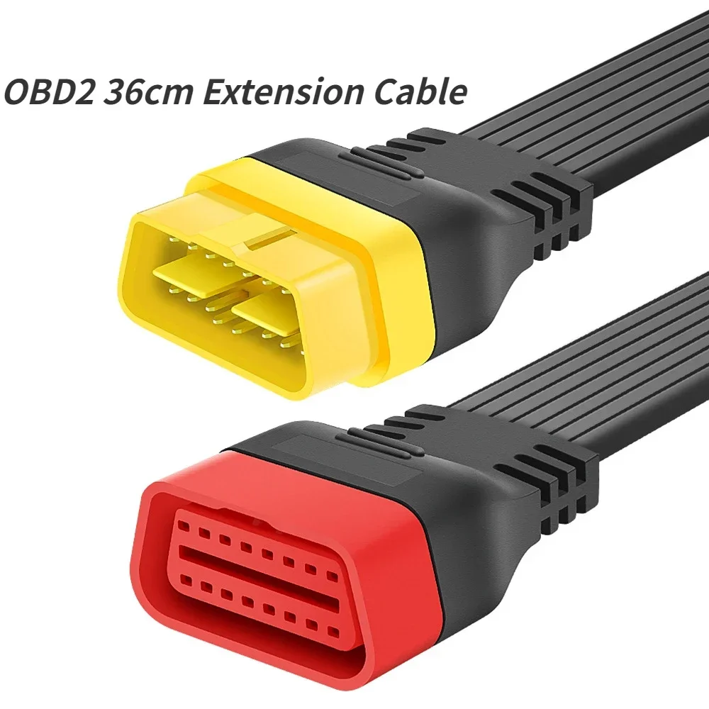 

Original OBD Extension Cable 16 Pin Male To Female 36CM for Thinkdiag Easydiag BD2 Connector 16Pin Diagnostic ELM327 OBD2 Cable