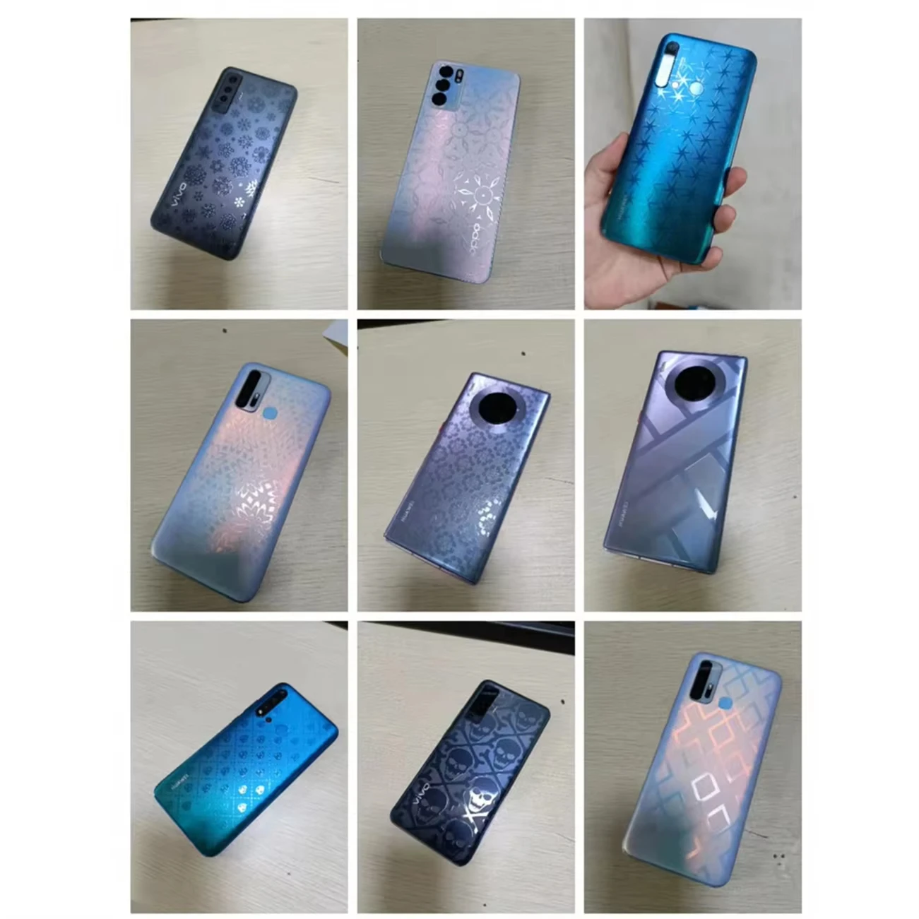 FONLYU 50pcs 3D 투명 TPU 하이드로겔 필름 스크린 보호기(하이드로겔 절단기용 디자인 전화 백 스킨 스티커 포함)