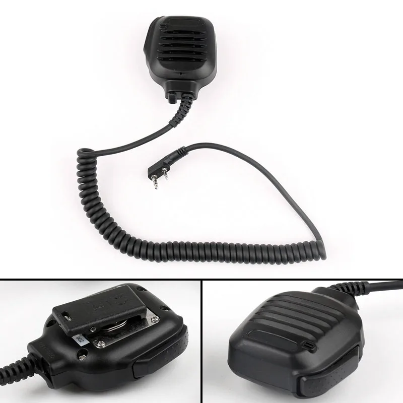 Baofeng Walkie Talkie KMC-45 Handheld Speaker PTT Mic Microphone for UV-5R 5RE 5RA UV-82 888S Keenwood 2-Pin Type Two Way Radio baofeng radio speaker ptt microphone for two way radio walkie talkie uv 5r uv 5ra uv 5re bf uv82 bf 888s gt 3 microphone speaker