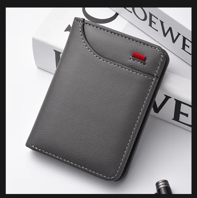 PU Leather Portable Wallet Credit Card Purse For Kawasaki