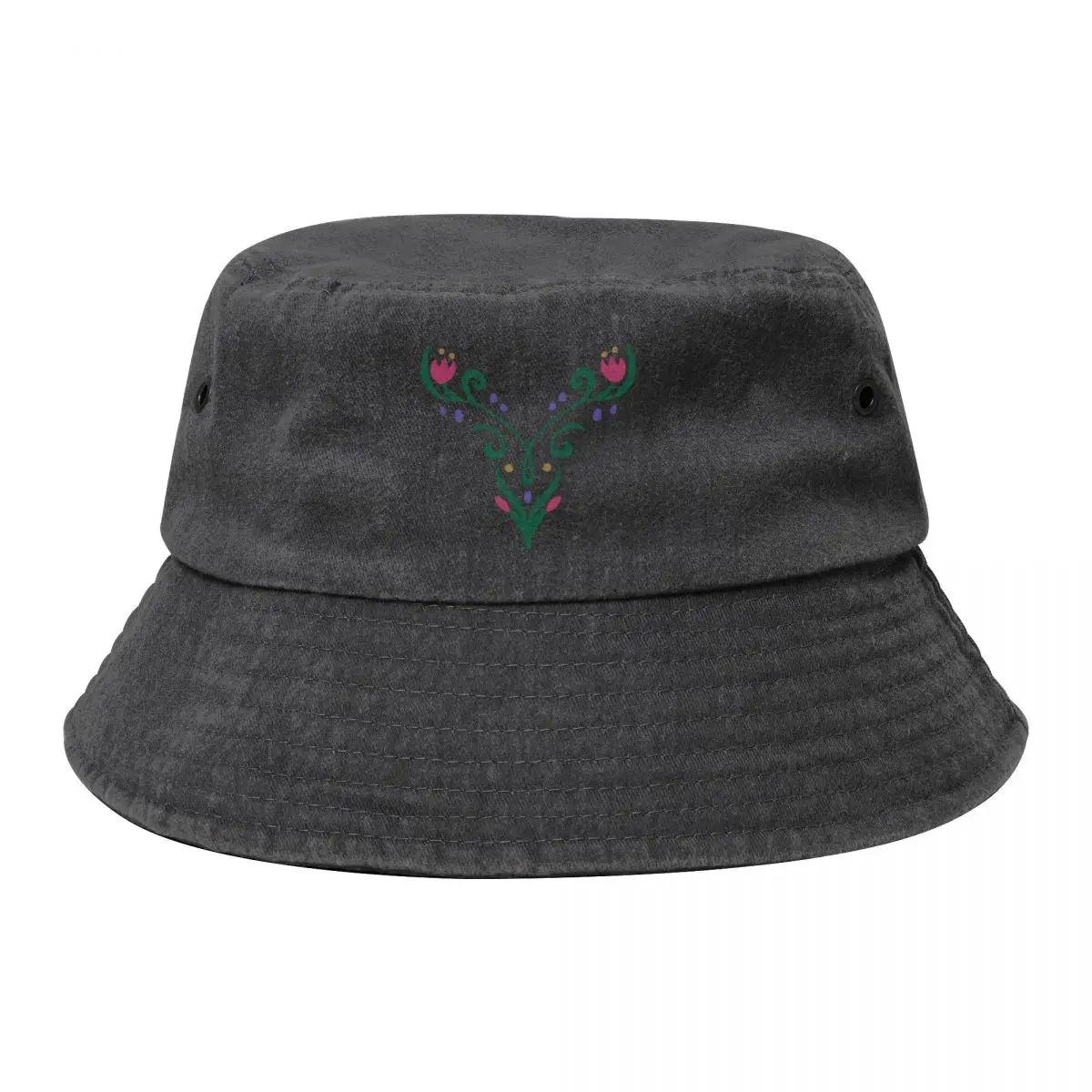 

To The North Mountain Racerback Cowboy Denim Fisherman Hat With Printing