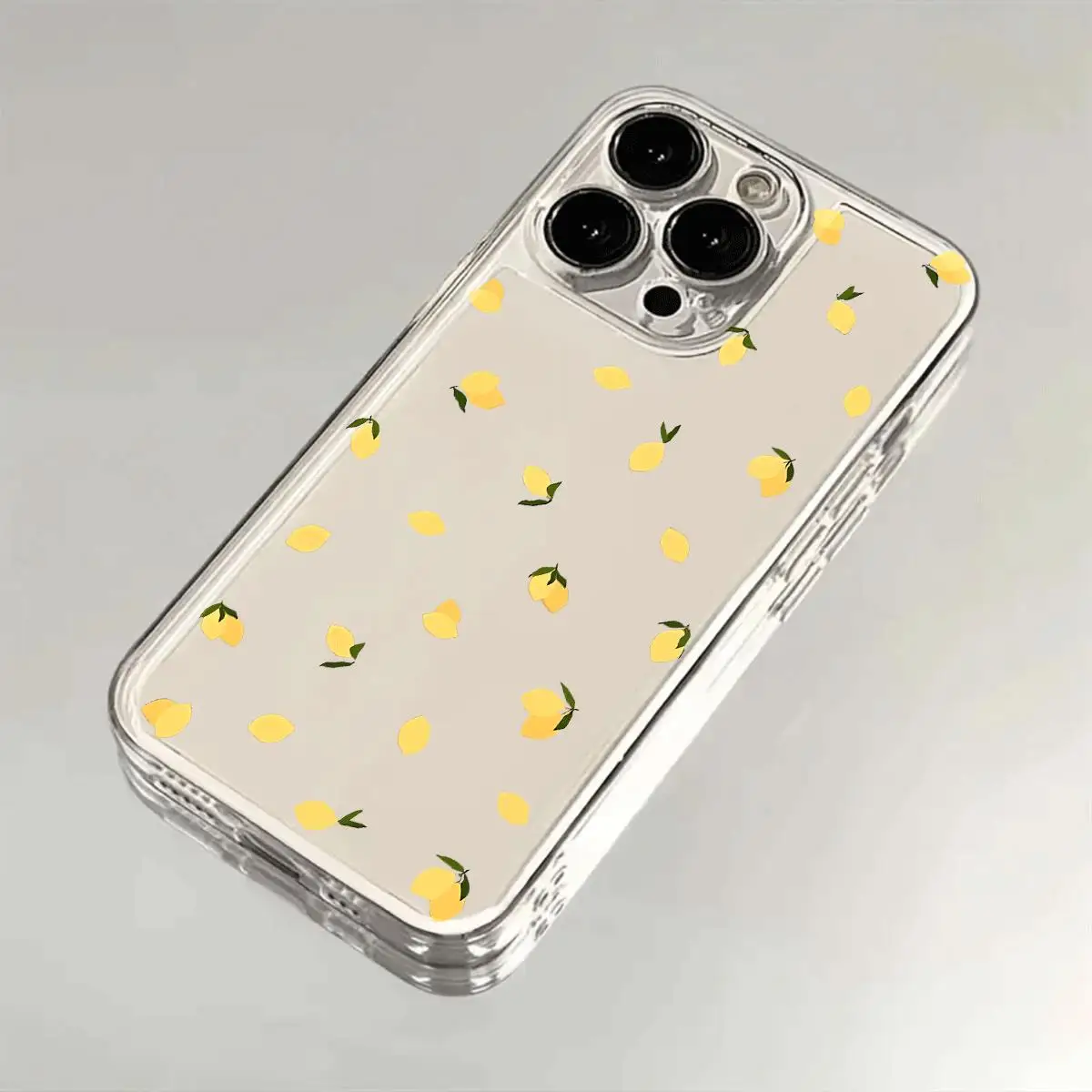 Vibrant Yellow Lemon Shockproof Transparent Phone Case