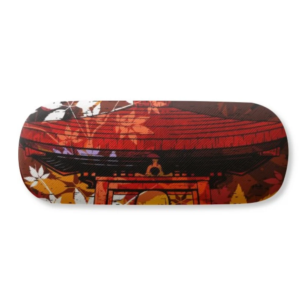 

japan japanese style pavilion glasses case eyeglasses hard shell storage spectacle box