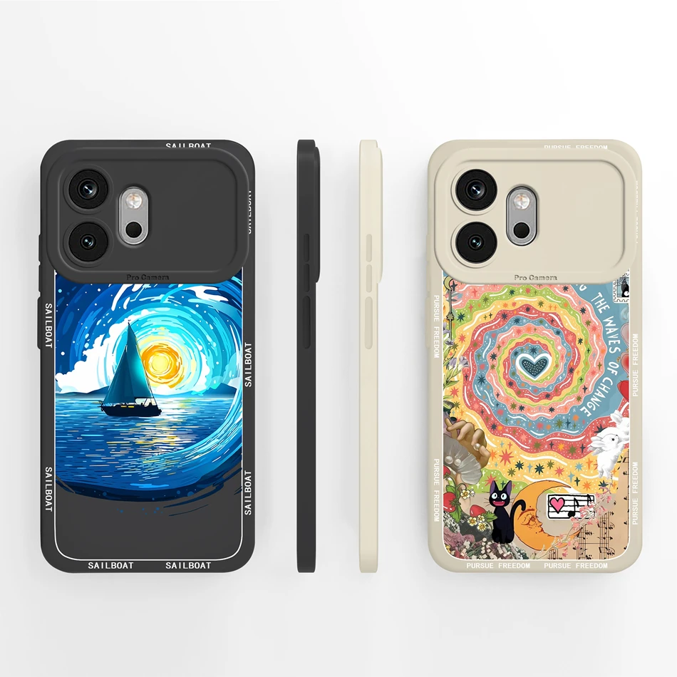Candy Painted Soft Liquid Silicone Lightweight Phone Case with Lens Protection