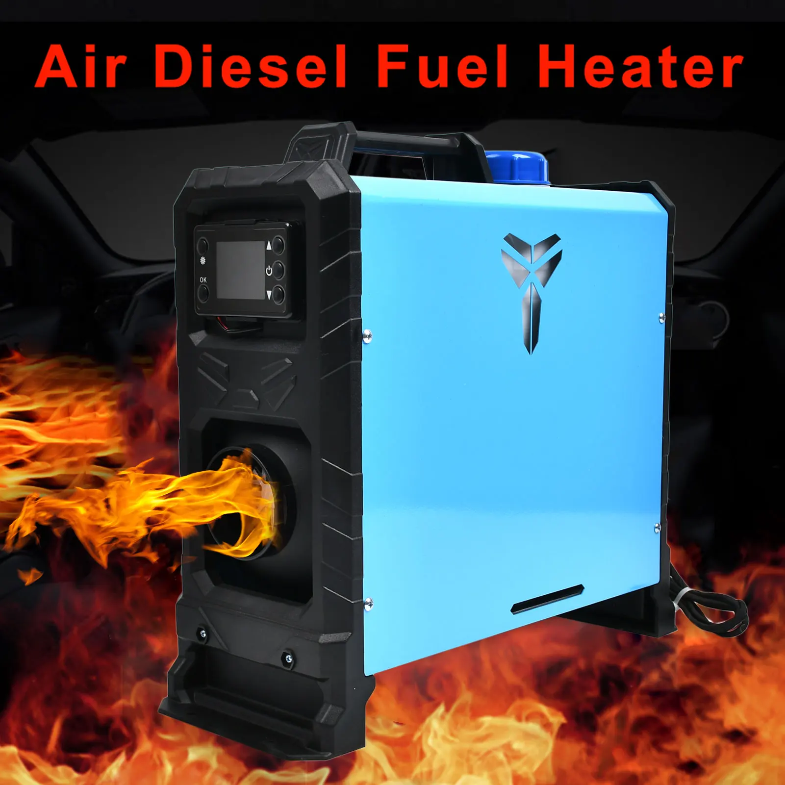 

12V 8KW Single Hole Parking Heater Air Heater Fast Heating Low Fuel Consumption Heater Portable Air Conditioner For Home Car