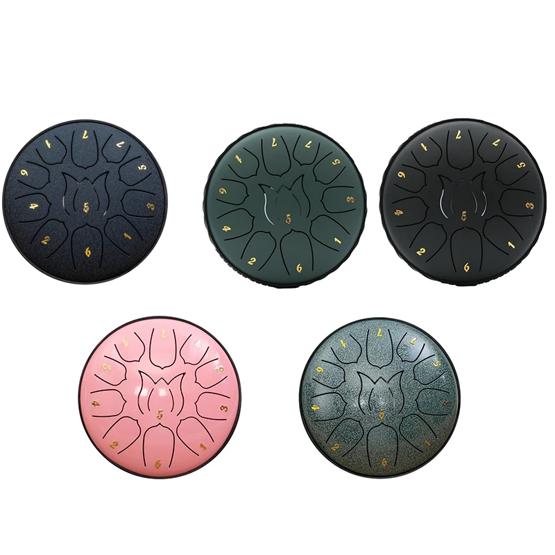 6-Inch 11-Tone Rain Drum Outdoor Garden Rain Drum Waterproof Music Forget Friends Adult Handheld