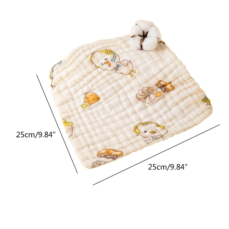 77HD Absorbent Baby Drooling Bib Hand Washing Towel Newborn Burping Cloth for Infant