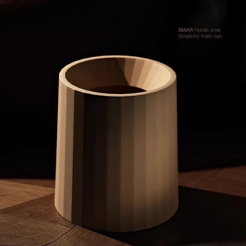 Ele Kitchen Batoom Bedroom Tra Can Home Use Living Room Simple Storage Buet Cry Sle round ape 0-2L Capaci