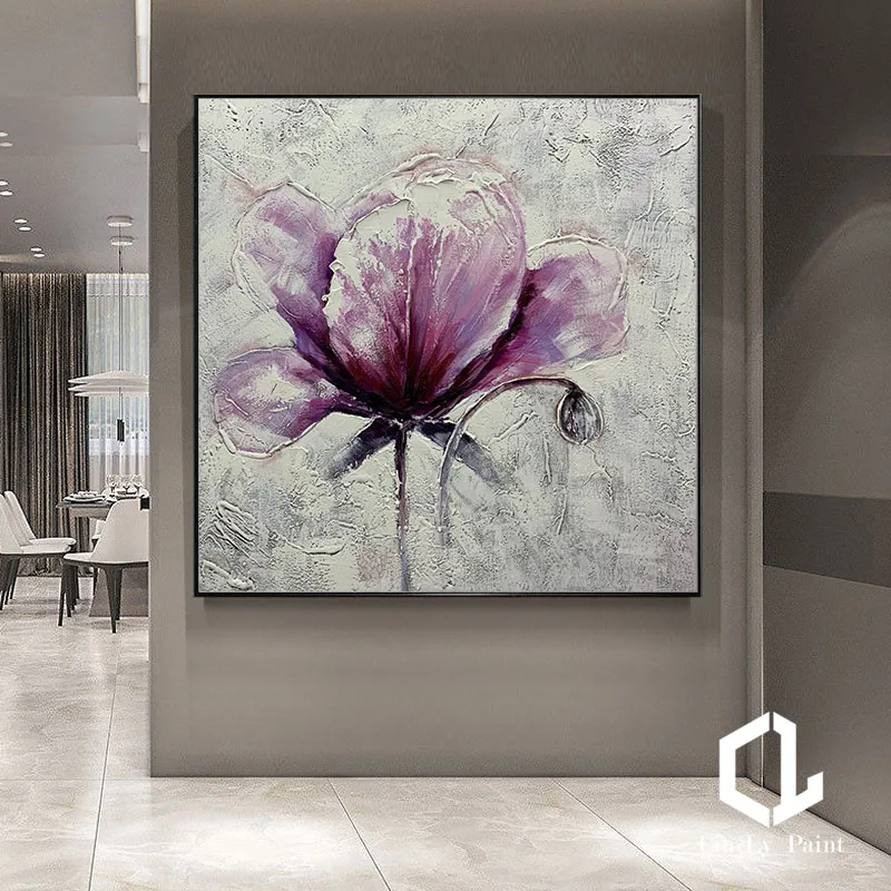 

Последняя дешевая картина искусственной кожи, Современная текстурированная Роскошная Фреска для гостиной, Декор без рамки