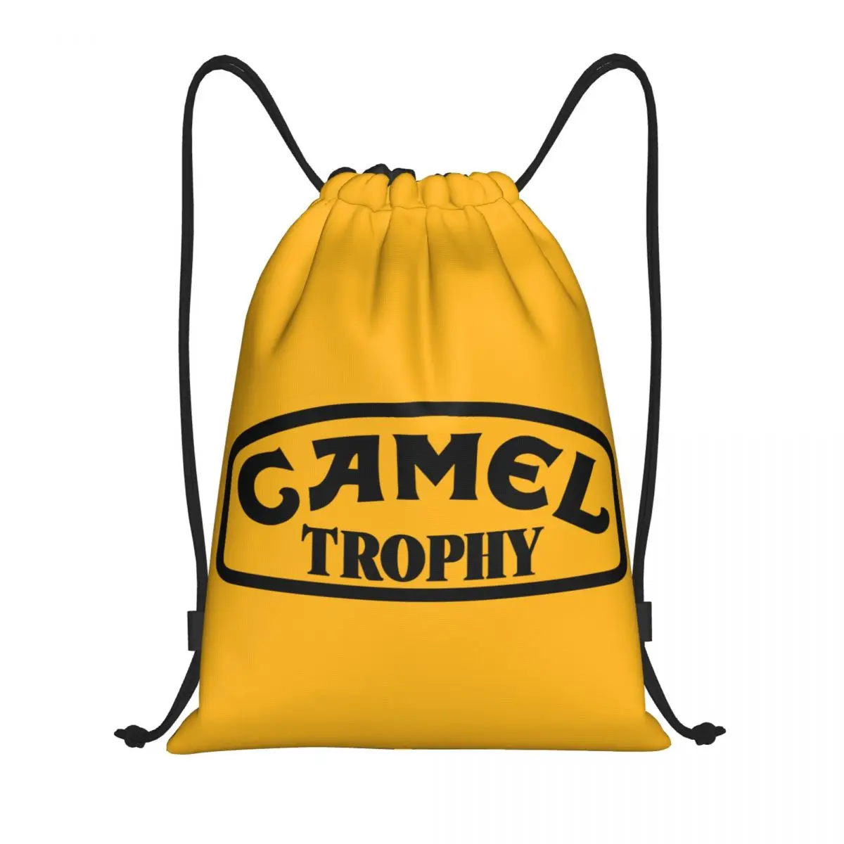 

Camel Trophy Logo Drawstring Backpack Sports Gym Bag for Men Women Shopping Sackpack