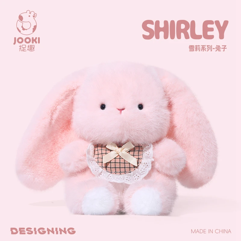 Cute Pink Bunny Plush Toy Stuffed Animal Rabbit Soft Sleep Pillow for Baby Girl Birthday Or Back to School Cartoon Theme Gift