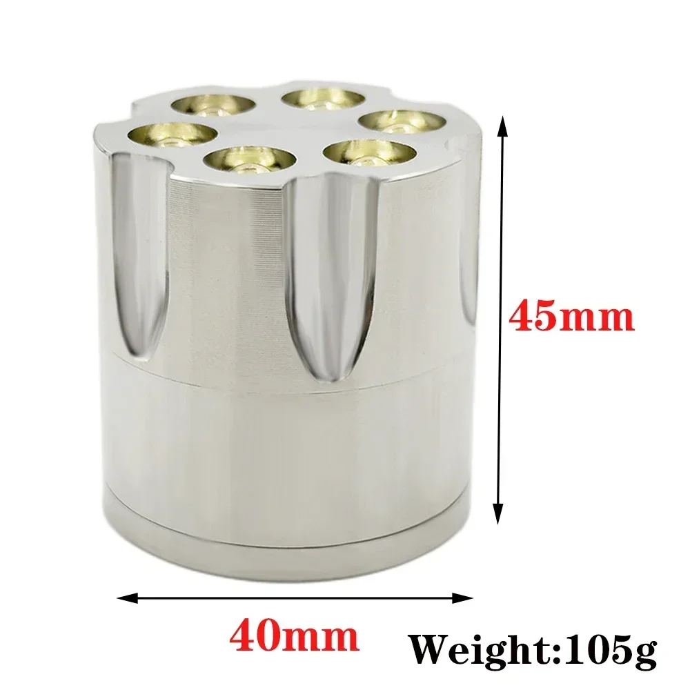 Metal Grinder 3 Layers Herbal 40mm Zinc Alloy Heab Grinder Grass Crusher Hand Muller 6