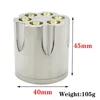 Metal Grinder 3 Layers Herbal 40mm Zinc Alloy Heab Grinder Grass Crusher Hand Muller 6