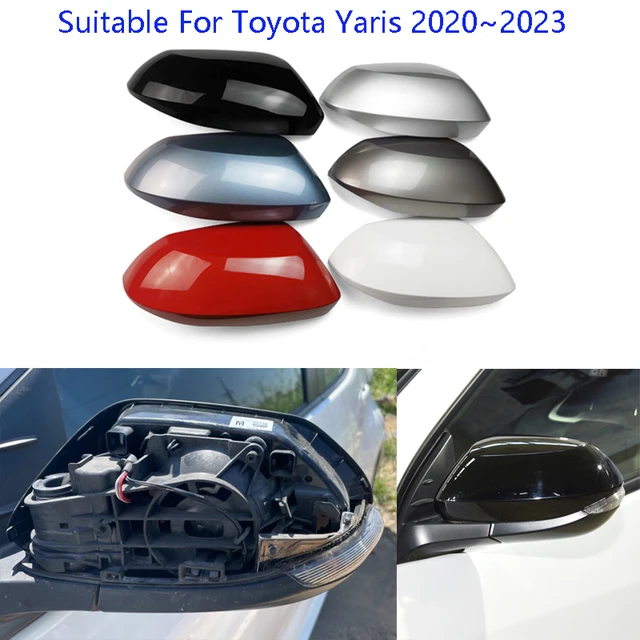 Coque De Rétroviseur Pour Toyota Yaris 2020 ~ 2023, Accessoires De Voiture  - Miroir Et Couvre - AliExpress