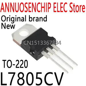 10PCS New and Original L7805 LM7805 MC7805 7805 TO-220 1.5A 5V L7805CV 