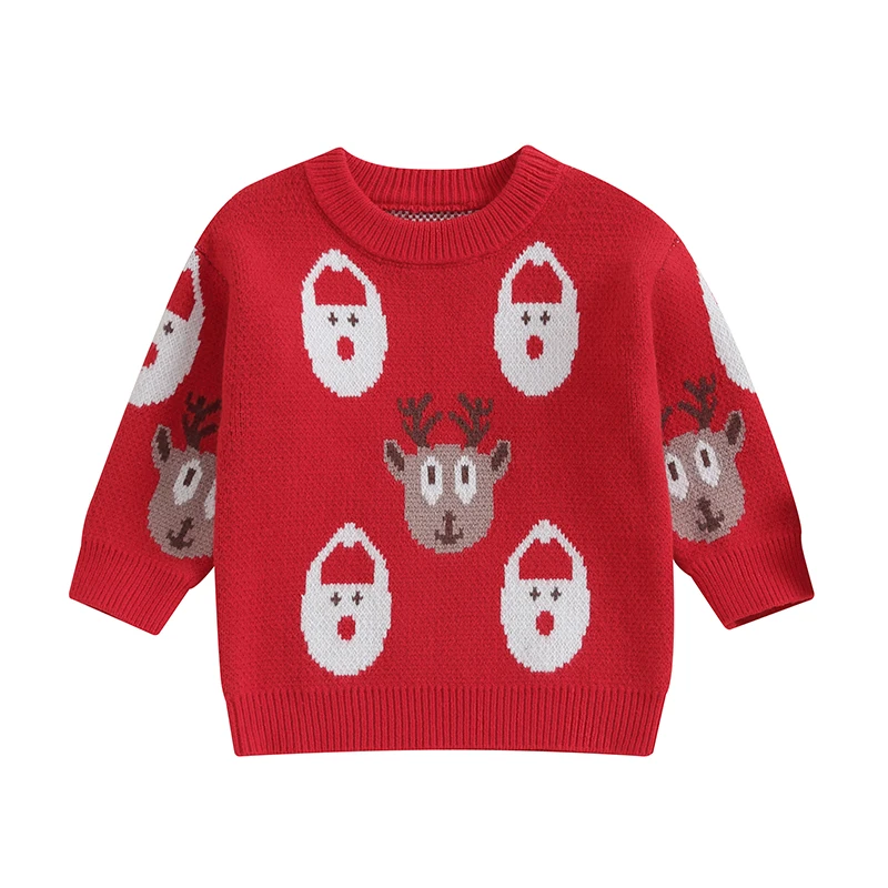 

Уродливый свитер для малышей, Рождественская Одежда для девочек и мальчиков, Рождественский свитер, пуловер, свитшот, свитер с длинным рукавом, Топ