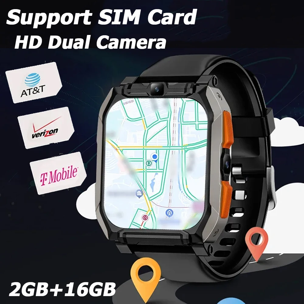 IOS 안드로이드용 4G 와이파이 스마트워치, 5MP 카메라, 화상 통화, SIM 카드, GPS 플레이 스토어, 심박수 결제 기능, 스마트워치 2024, 신제품