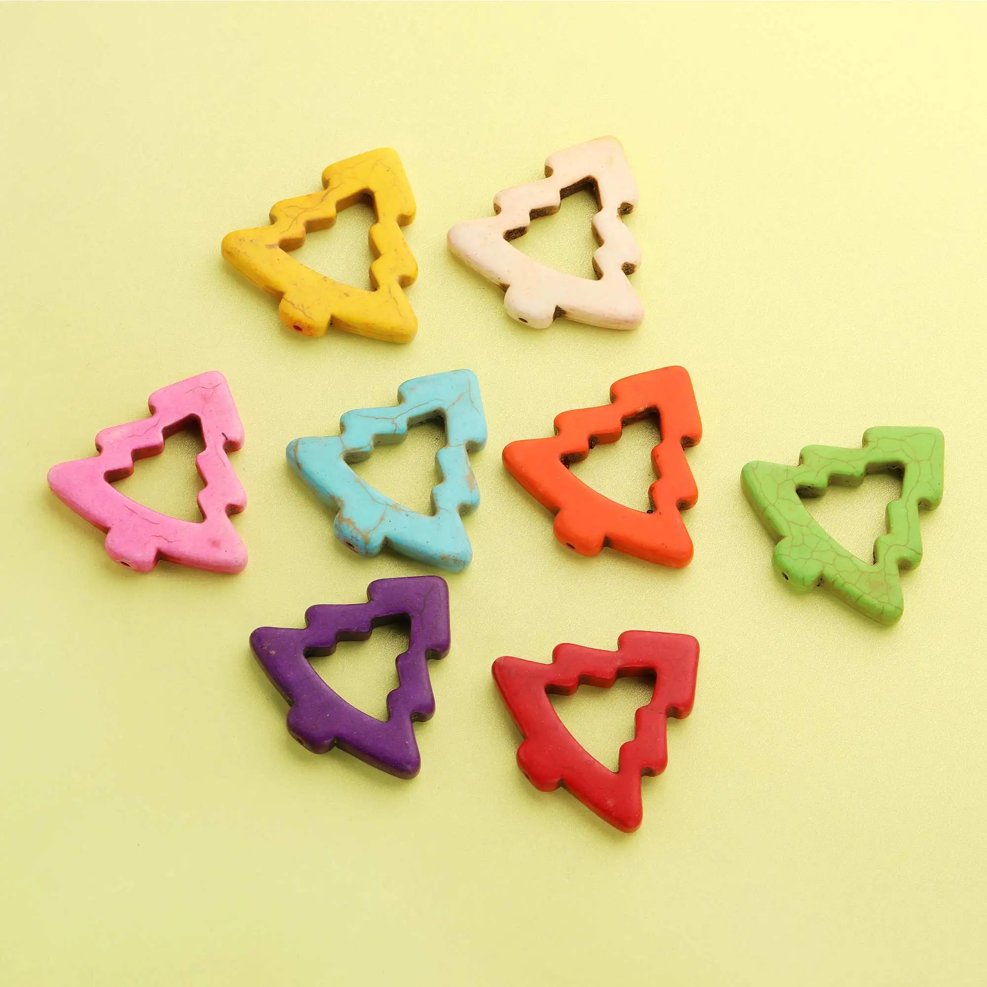 

10 шт., бусины в виде рождественской елки, 30 мм, 40 мм