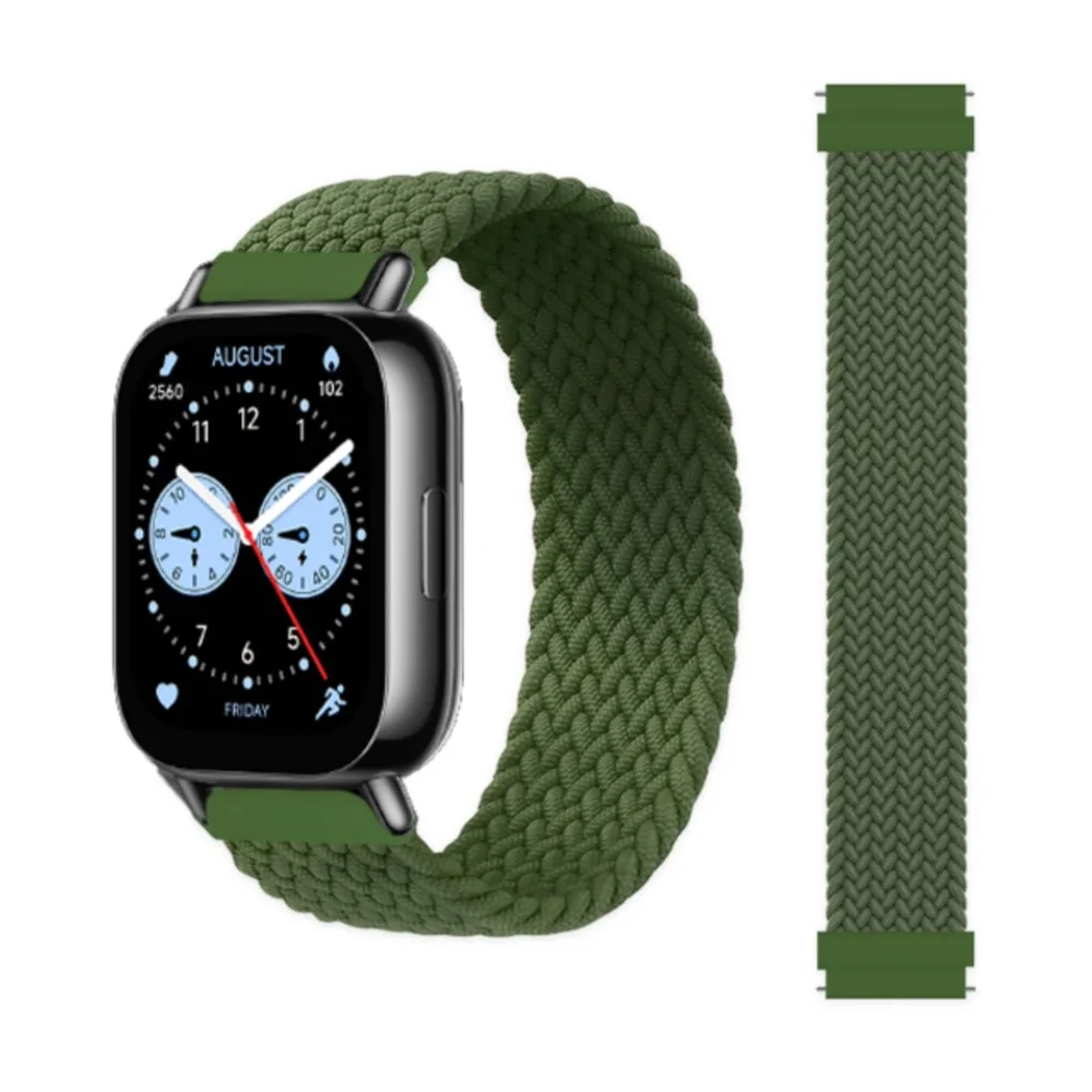 Braided Solo Loop Bracelet Strap for Smartwatch - Compatible with Various Models