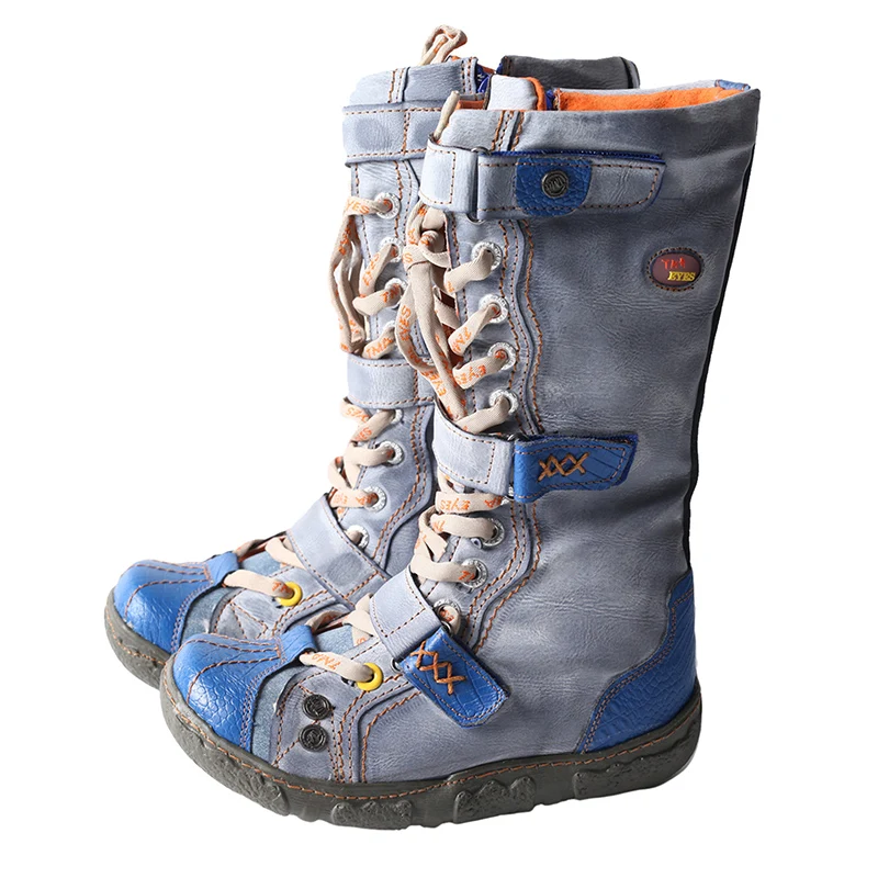 2024 New Fashion Beauty Leather Shoes Leisure Medium Long Boots Fashion Leather Shoes Women Shoes