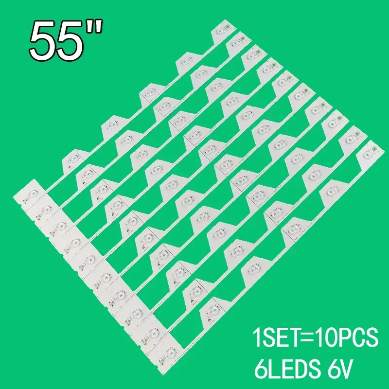 Для 55-дюймового ЖК-телевизора YHF-4C-LB5506-YH1 HR1 55HR330M06A1 V0 55U6500C 55UA6406W LV550NDEL 55E5800 55FA3203 55FA3213 лента подсветки