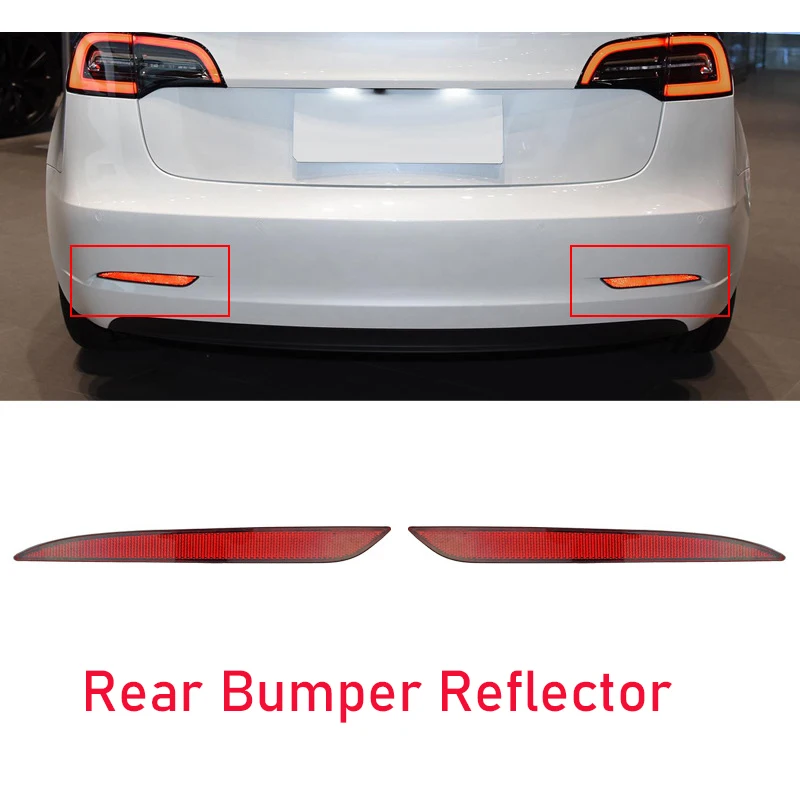 

Светоотражатель для заднего бампера Tesla Model 3