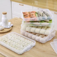 Kitchen Organizer Dumpling Box Food Storage Container Refrigerator Keep Fresh Storage Box Multi-Layer Transparent Dumpling Box 1