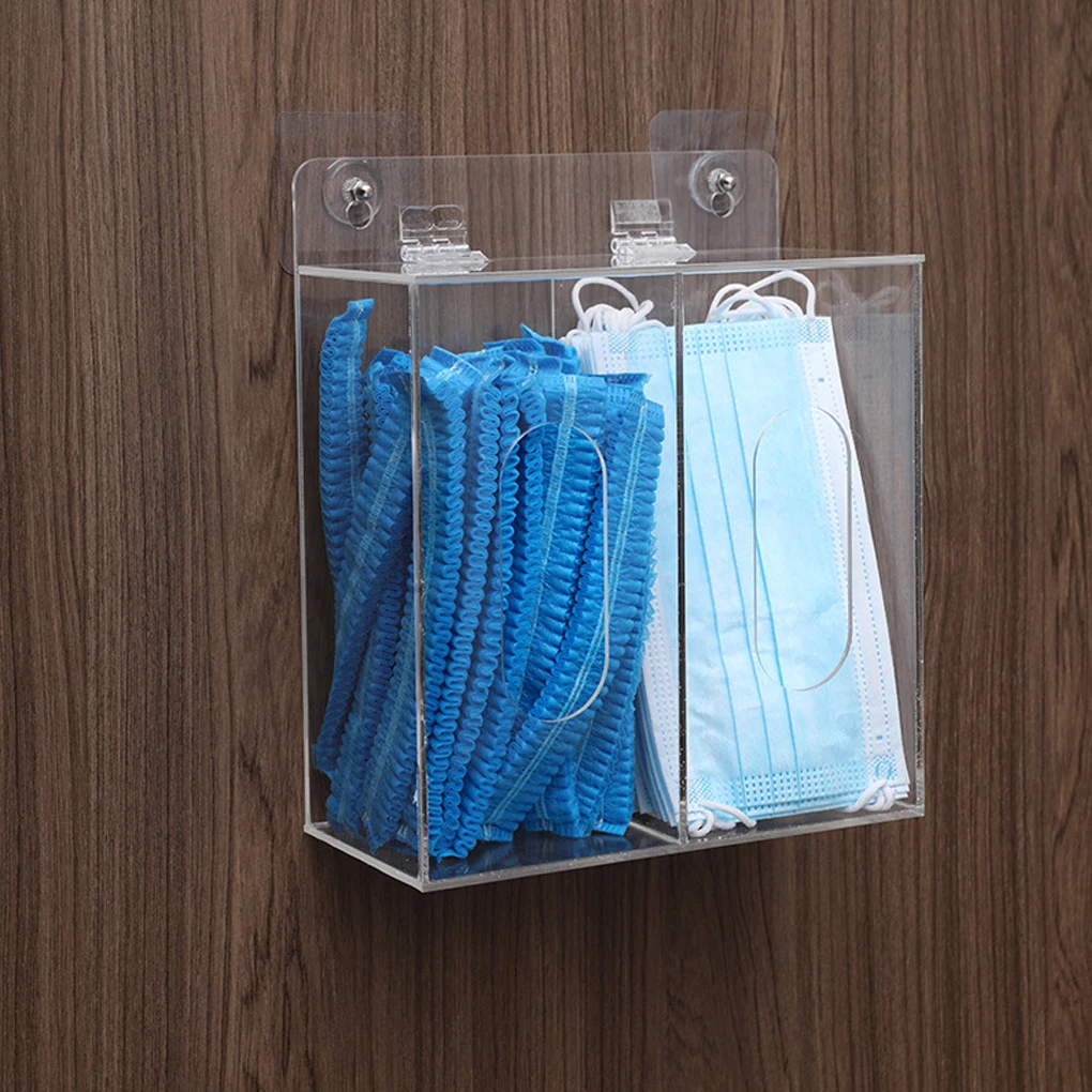 Clear Acrylic Wall Mount Glove Dispenser For Hygienic Laboratory Environment Laboratory Dispensers 2