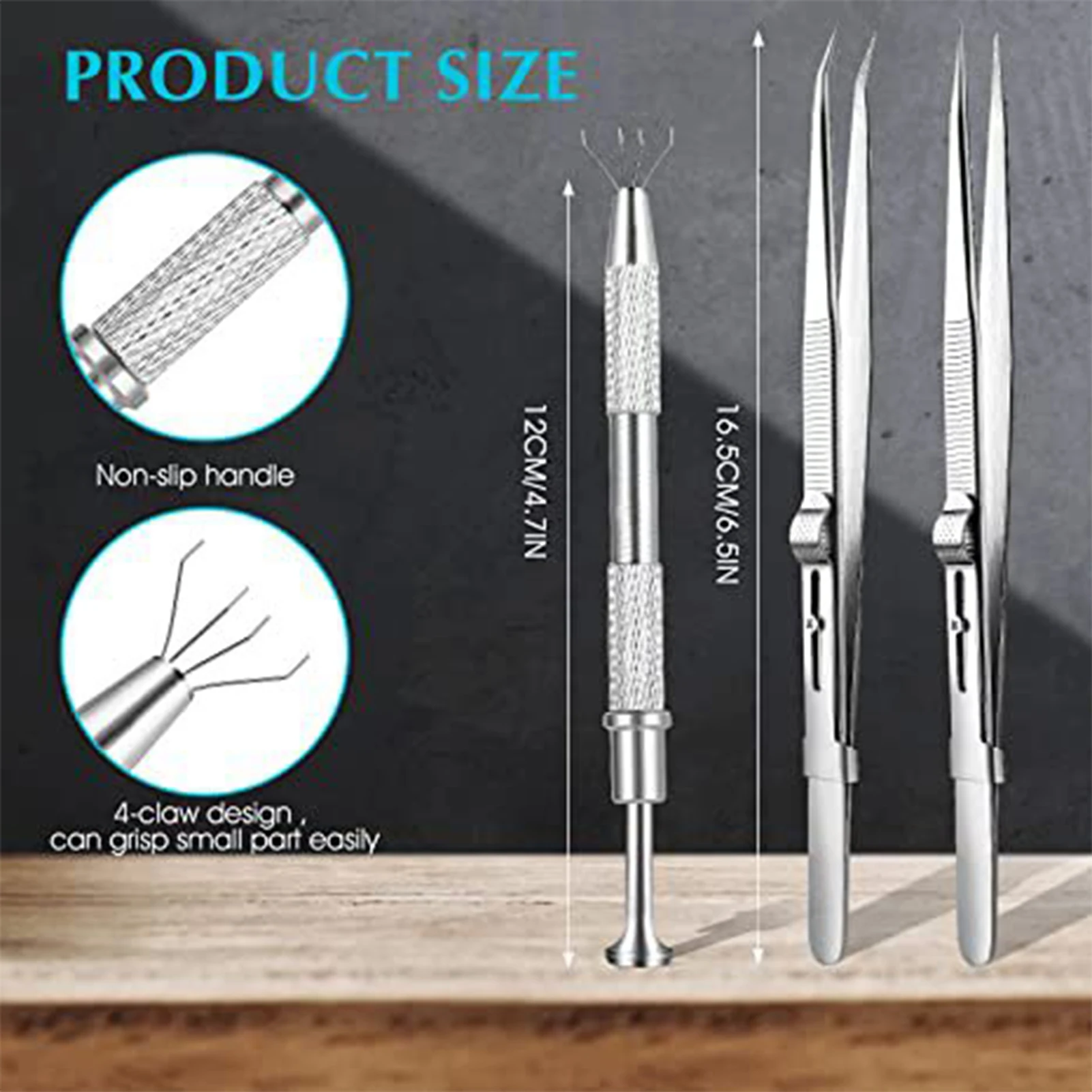 3PCS Stainless Steel Jewelry Tweezers Slide Lock Tweezers Jewelry Making  Tool - AliExpress