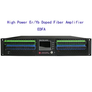 free shipping 32x20dBm, 32x23dBm, 32x24dBm with WDM 1550nm Optical Fiber Amplifier Cable Erbium-Doped Fiber Amplifier (EDFA)