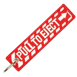 Kwikasfuki Logo Double - Sided Embroidered Fashion Keychain (EJECT Red)