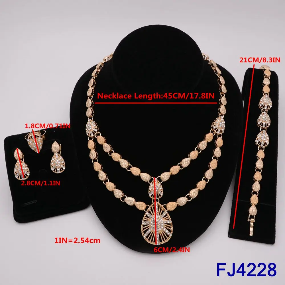 EVER FAITH Parure Bijoux Femme Mariage En Cristal Autrichien Collier Et Boucles D'Oreilles Ensemble En